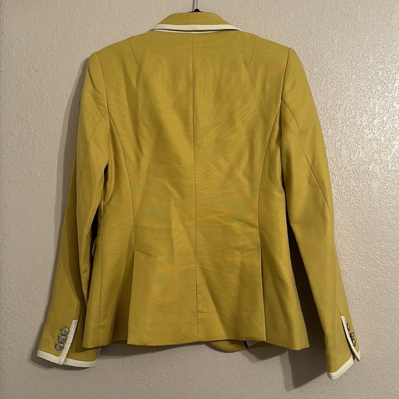 Banana Republic Mustard Blazer with Cream Trim - Picture 2 of 4